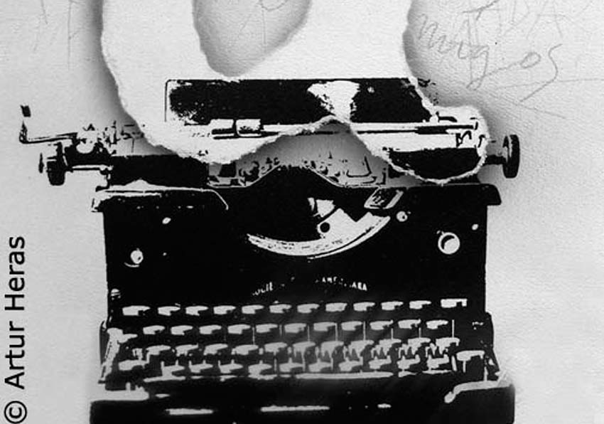 Imagen de una máquina de escribir